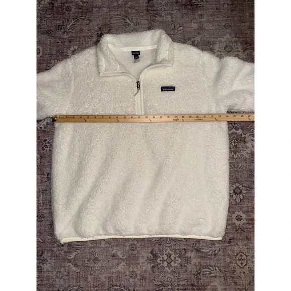 Patagonia Los Gatos 1/4 Zip Fleece Pullover Birch White Womens XL 25236 FA23 EUC - Picture 6 of 8